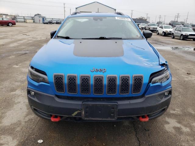 1C4PJMBNXKD158014 - 2019 JEEP CHEROKEE TRAILHAWK BLUE photo 5