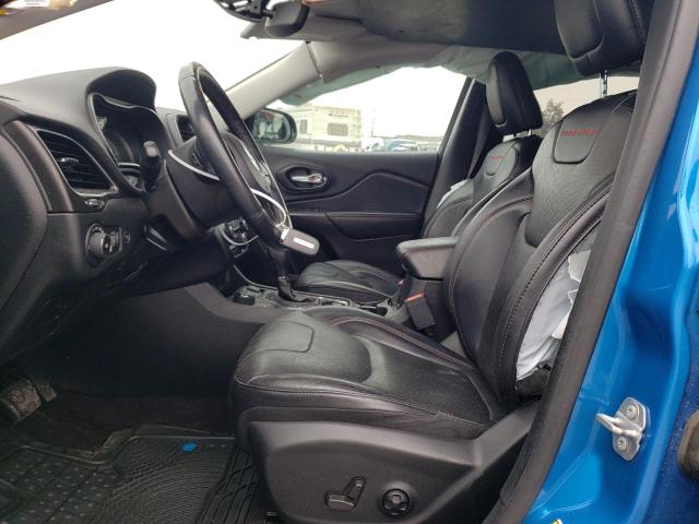 1C4PJMBNXKD158014 - 2019 JEEP CHEROKEE TRAILHAWK BLUE photo 7