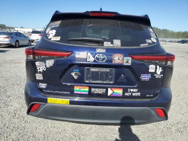 5TDGZRAH3MS054070 - 2021 TOYOTA HIGHLANDER XLE ლურჯი ფოტო 6