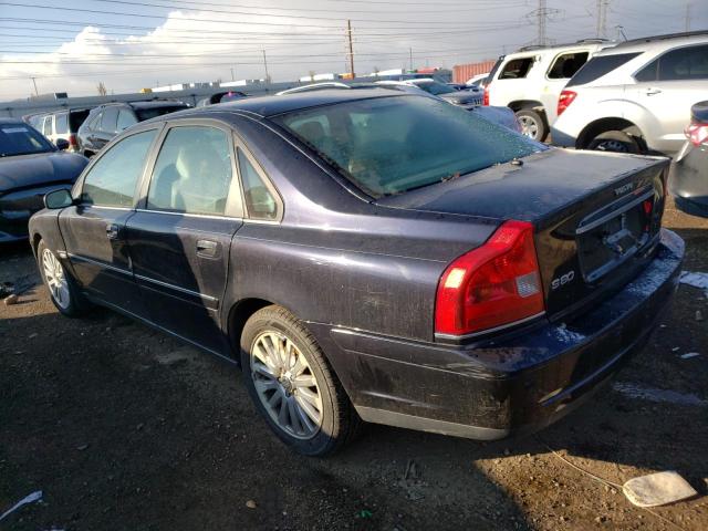 YV1TS592361435780 - 2006 VOLVO S80 F 2.5T BLUE photo 2