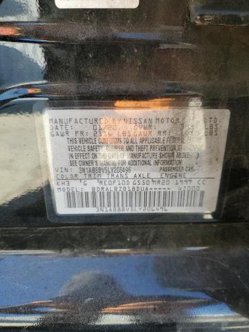 3N1AB8BV5LY206496 - 2020 NISSAN SENTRA S BLACK photo 12