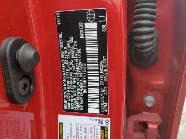 NMTKHMBXXLR104322 - 2020 TOYOTA C-HR XLE RED photo 14