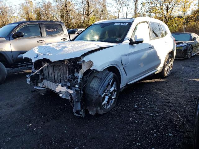 5UXTS1C00M9F02163 - 2021 BMW X3 XDRIVE30E WHITE photo 1