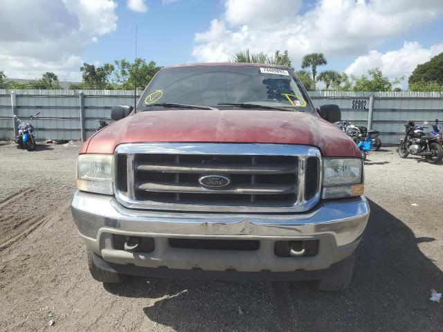 1FMNU43S7YEB35243 - 2000 FORD EXCURSION LIMITED RED photo 5