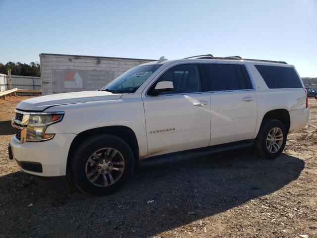 1GNSCJKC1FR583655 - 2015 CHEVROLET SUBURBAN C1500 LT WHITE photo 1