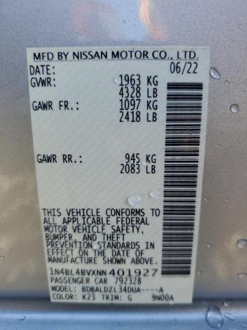 1N4BL4BVXNN401927 - 2022 NISSAN ALTIMA S SILVER photo 12