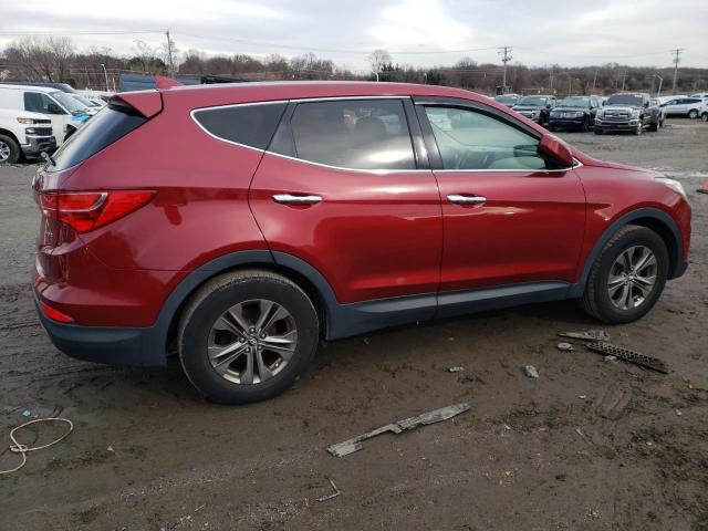 5XYZT3LB7FG234121 - 2015 HYUNDAI SANTA FE S RED photo 3