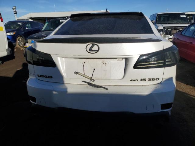 JTHCK262182025841 - 2008 LEXUS IS 250 WHITE photo 6