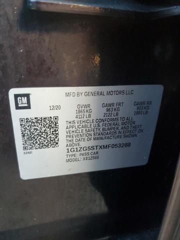 1G1ZG5STXMF053288 - 2021 CHEVROLET MALIBU RS 栗色 照片 13