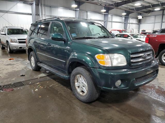 5TDBT48A71S048811 - 2001 TOYOTA SEQUOIA LIMITED GREEN photo 4