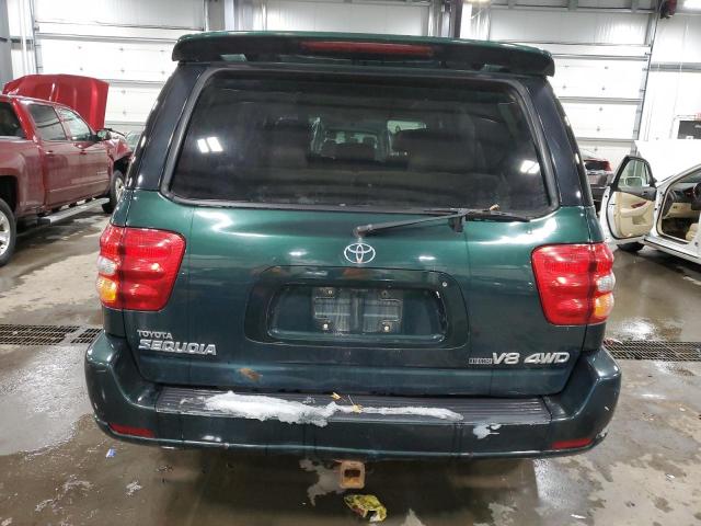 5TDBT48A71S048811 - 2001 TOYOTA SEQUOIA LIMITED GREEN photo 6