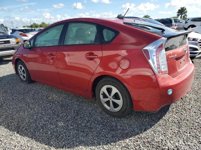 JTDKN3DU6C1542629 - 2012 TOYOTA PRIUS RED photo 2