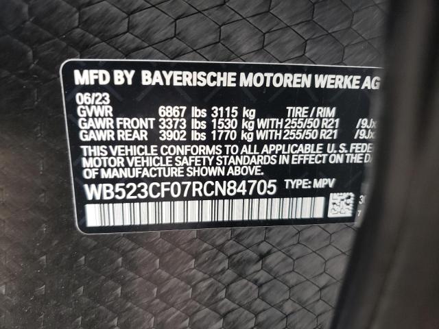 WB523CF07RCN84705 - 2024 BMW IX XDRIVE50 WHITE photo 12