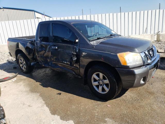 1N6BA0CA6BN316676 - 2011 NISSAN TITAN S GRAY photo 4