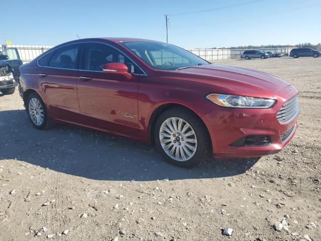 3FA6P0SUXER194779 - 2014 FORD FUSION TITANIUM PHEV RED photo 4