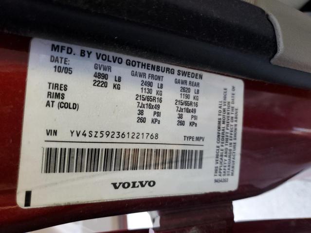 YV4SZ592361221768 - 2006 VOLVO XC70 MAROON photo 13