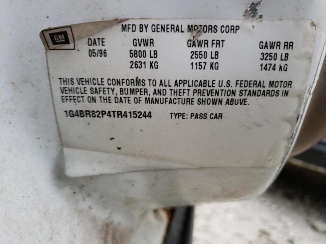 1G4BR82P4TR415244 - 1996 BUICK ROADMASTER BASE TWO TONE photo 12