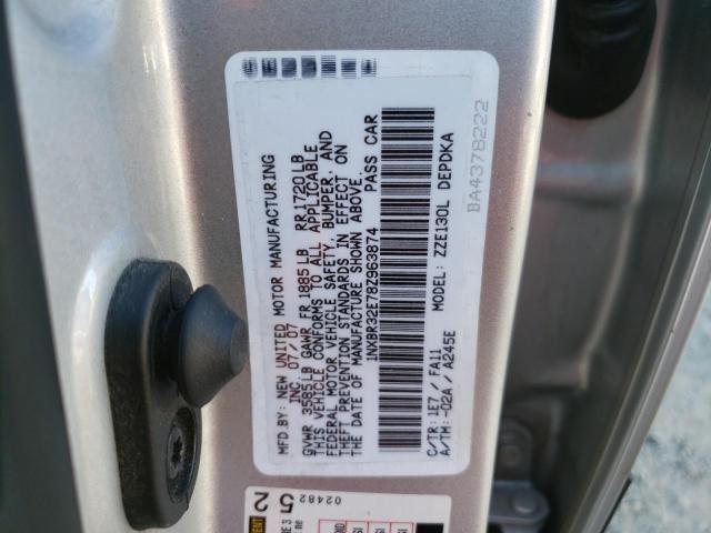 1NXBR32E78Z963874 - 2008 TOYOTA COROLLA CE SILVER photo 13