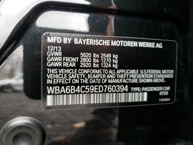 WBA6B4C59ED760394 - 2014 BMW 650 XI GRAN COUPE BLACK photo 12