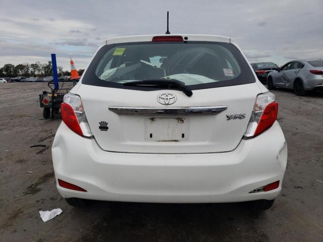 VNKKTUD35EA012276 - 2014 TOYOTA YARIS WHITE photo 6