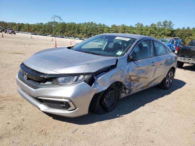 19XFC2F63KE043931 - 2019 HONDA CIVIC LX SILVER photo 1