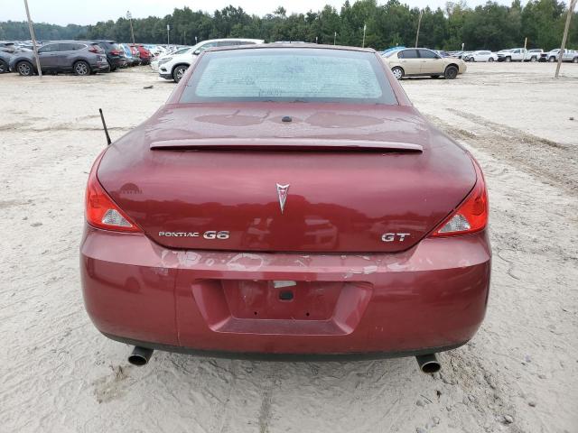 1G2ZH361294121639 - 2009 PONTIAC G6 GT BURGUNDY photo 6