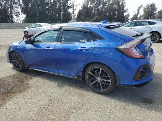 SHHFK7H9XLU205149 - 2020 HONDA CIVIC SPORT TOURING BLUE photo 2