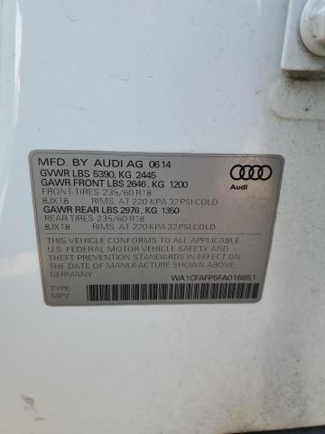 WA1CFAFP5FA016651 - 2015 AUDI Q5 PREMIUM WHITE photo 13