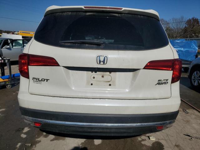 5FNYF6H00HB070443 - 2017 HONDA PILOT ELITE WHITE photo 6