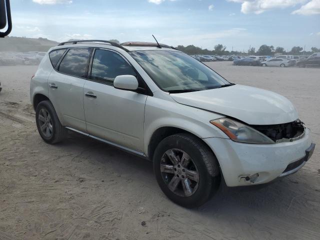 JN8AZ08W27W666551 - 2007 NISSAN MURANO SL WHITE photo 4