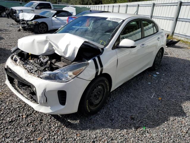 3KPA24AB5KE173996 - 2019 KIA RIO S WHITE photo 1