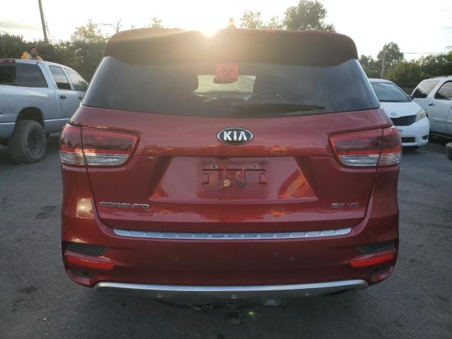 5XYPKDA55GG071807 - 2016 KIA SORENTO SX RED photo 6