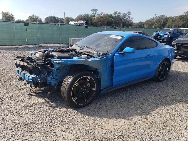 1FA6P8TH1H5246789 - 2017 FORD MUSTANG BLUE photo 1