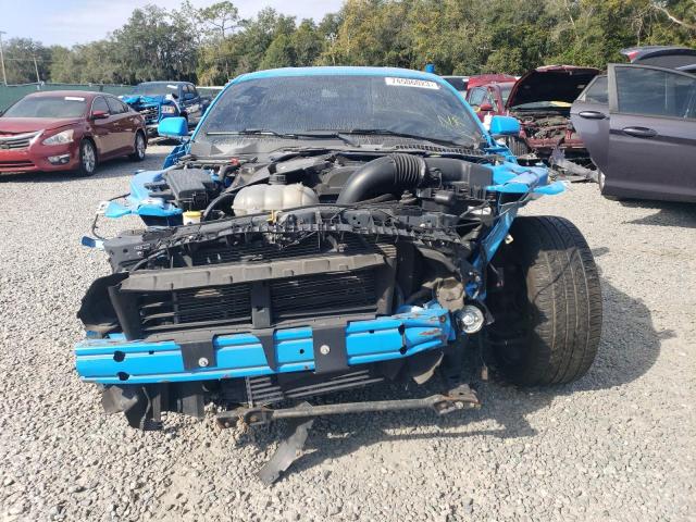 1FA6P8TH1H5246789 - 2017 FORD MUSTANG BLUE photo 5