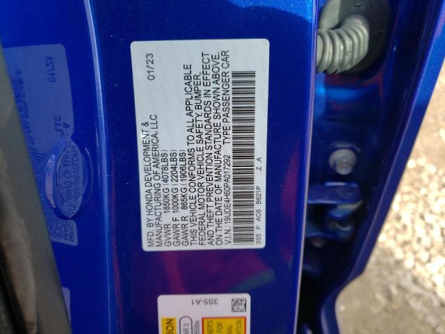 19UDE4H60PA017292 - 2023 ACURA INTEGRA A-SPEC TECH BLUE photo 12