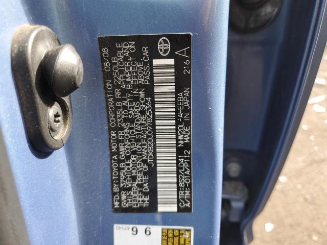 JTDKB20U097825364 - 2009 TOYOTA PRIUS BLUE photo 13