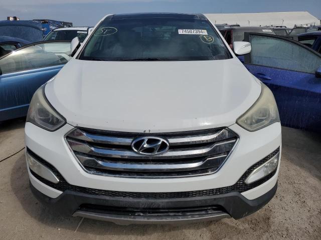 5XYZU3LBXDG087397 - 2013 HYUNDAI SANTA FE S WHITE photo 5