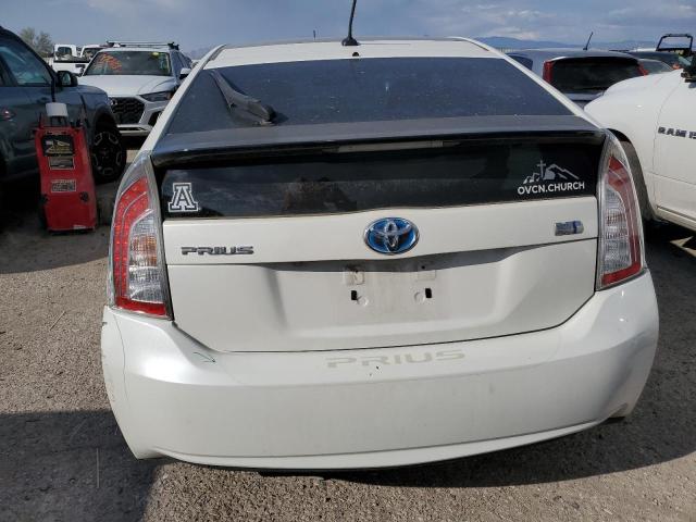 JTDKN3DU2E0385061 - 2014 TOYOTA PRIUS WHITE photo 6