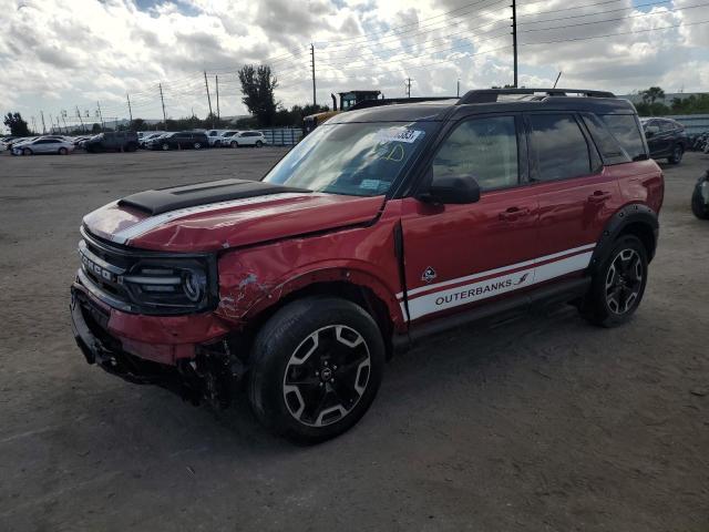 3FMCR9C62MRA63223 - 2021 FORD BRONCO SPO OUTER BANKS BURGUNDY photo 1