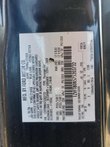 1ZVFT80N575203732 - 2007 FORD MUSTANG BLACK photo 12