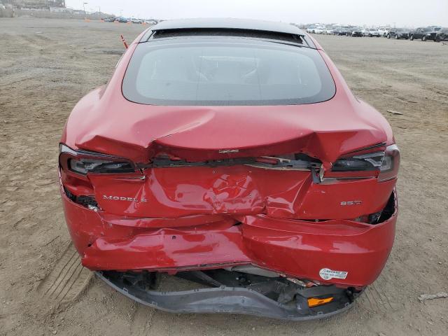 5YJSA1E21GF120794 - 2016 TESLA MODEL S 红色 照片 6