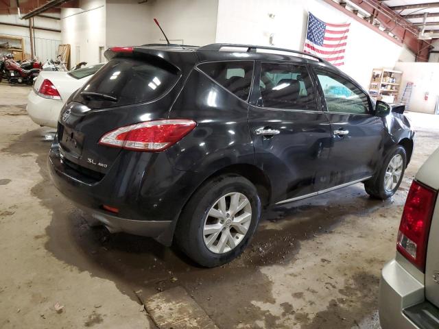 JN8AZ1MW6CW230940 - 2012 NISSAN MURANO S BLACK photo 3