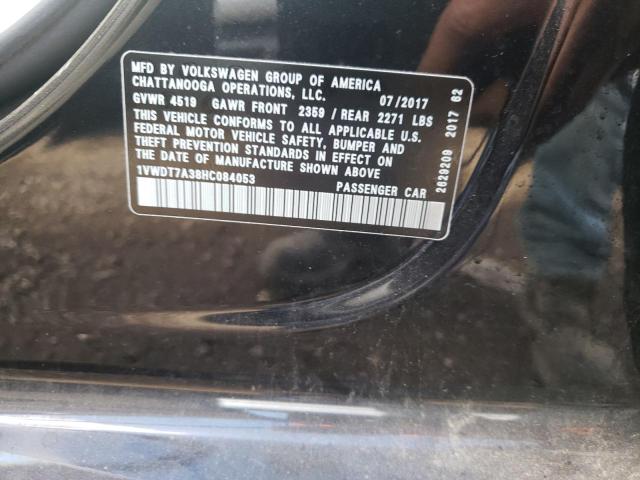 1VWDT7A38HC084053 - 2017 VOLKSWAGEN PASSAT R-LINE Schwarz Foto 12