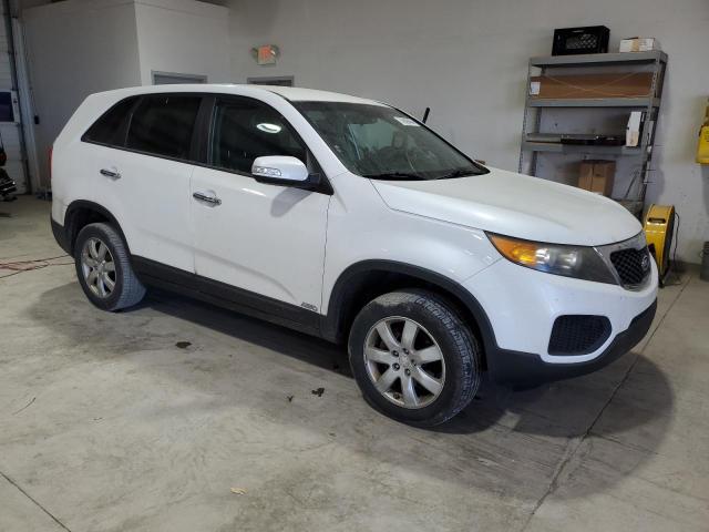 5XYKTCA14BG146696 - 2011 KIA SORENTO BASE WHITE photo 4