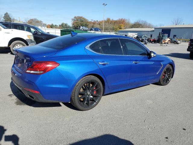 KMTG74LE3KU020023 - 2019 GENESIS G70 ELITE BLUE photo 3