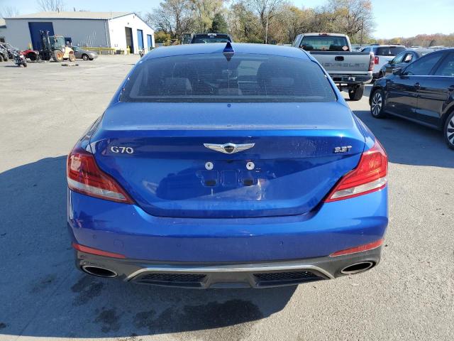 KMTG74LE3KU020023 - 2019 GENESIS G70 ELITE BLUE photo 6