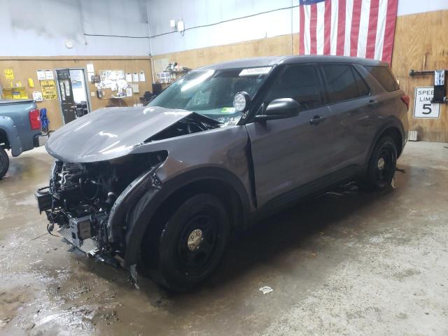 1FM5K8AB3MGA19780 - 2021 FORD EXPLORER POLICE INTERCEPTOR ნაცრისფერი ფოტო 1
