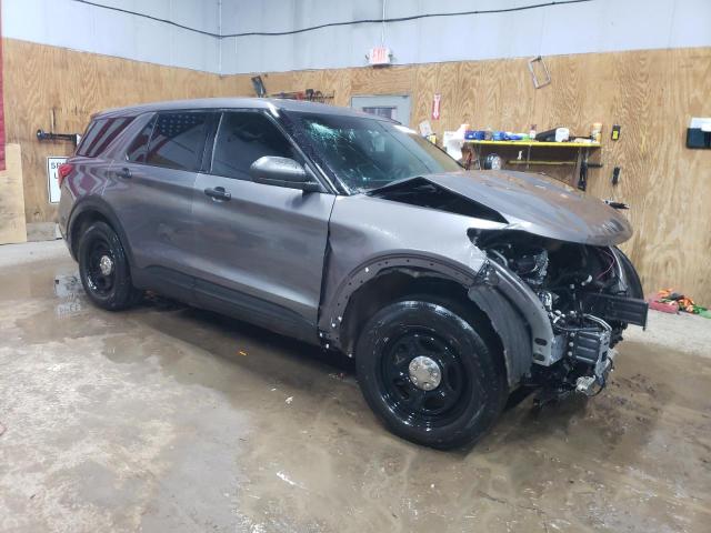 1FM5K8AB3MGA19780 - 2021 FORD EXPLORER POLICE INTERCEPTOR ნაცრისფერი ფოტო 4