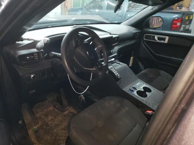 1FM5K8AB3MGA19780 - 2021 FORD EXPLORER POLICE INTERCEPTOR ნაცრისფერი ფოტო 8