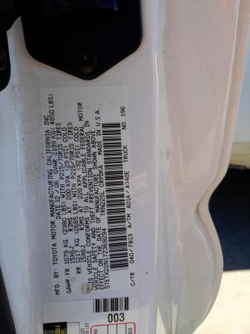 5TETX22N17Z369294 - 2007 TOYOTA TACOMA ACCESS CAB თეთრი ფოტო 12